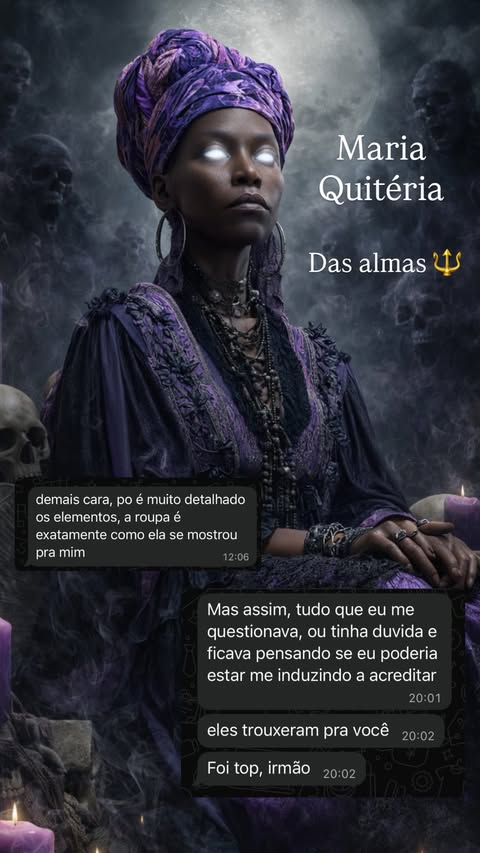 Depoimento sobre a Leitura Ancestral, Maria Quitéria, Das Almas